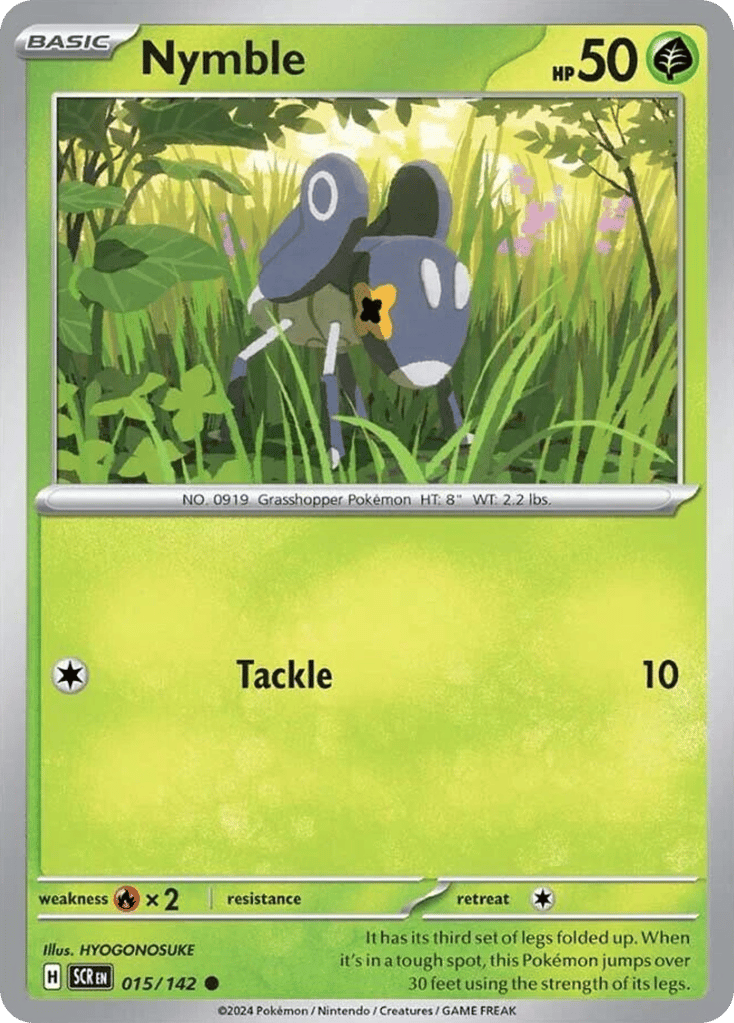 Nymble 015/142 from Pokemon TCG Stellar Crown