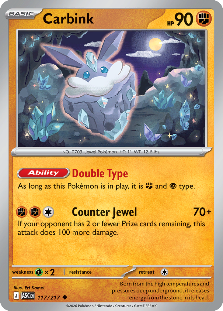 Carbink 117/217 from Pokemon TCG Ascended Heroes