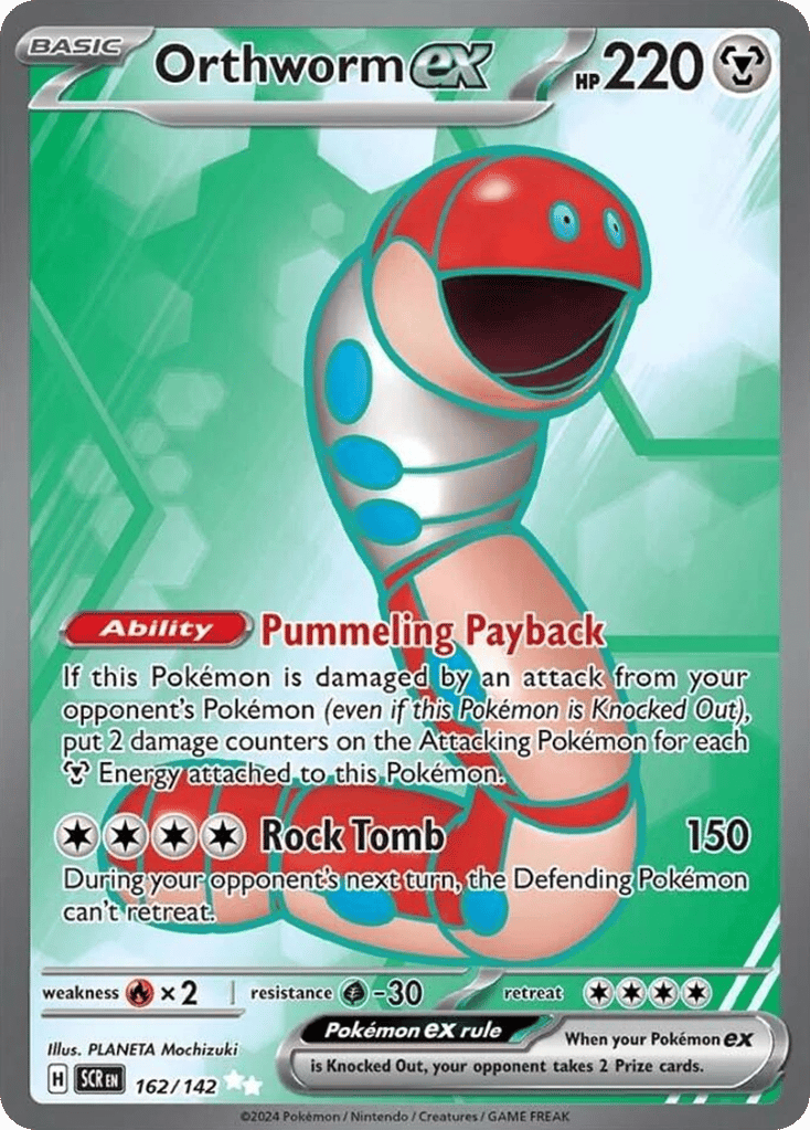 Orthworm ex 162/142 from Pokemon TCG Stellar Crown