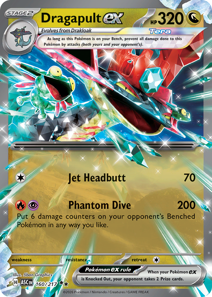 Dragapult ex 160/217 from Pokemon TCG Ascended Heroes