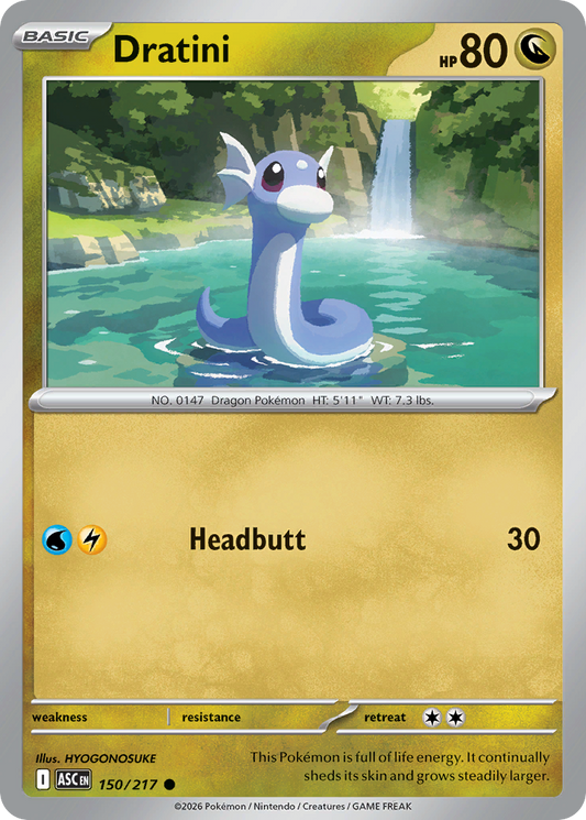Dratini 150/217 from Pokemon TCG Ascended Heroes