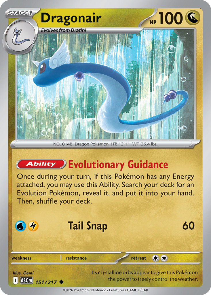 Dragonair 151/217 from Pokemon TCG Ascended Heroes