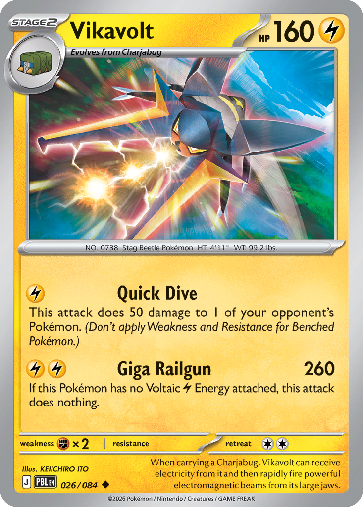 Vikavolt 026/084 from Pokemon TCG Pitch Black