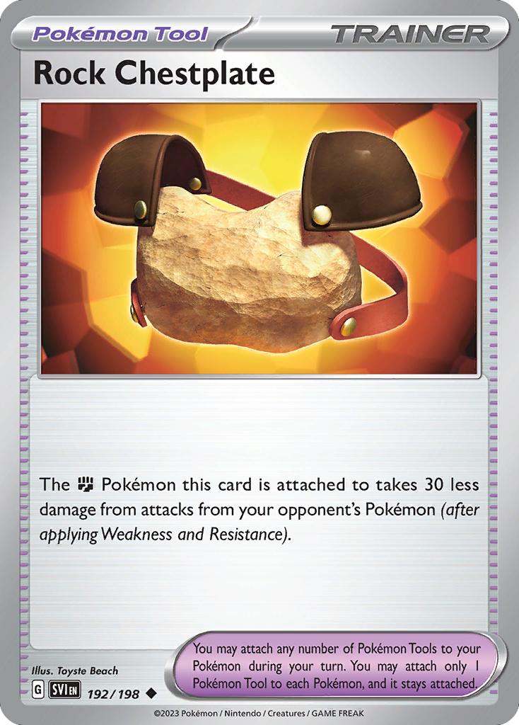 Rock Chestplate 192/198 from Pokemon TCG Scarlet & Violet
