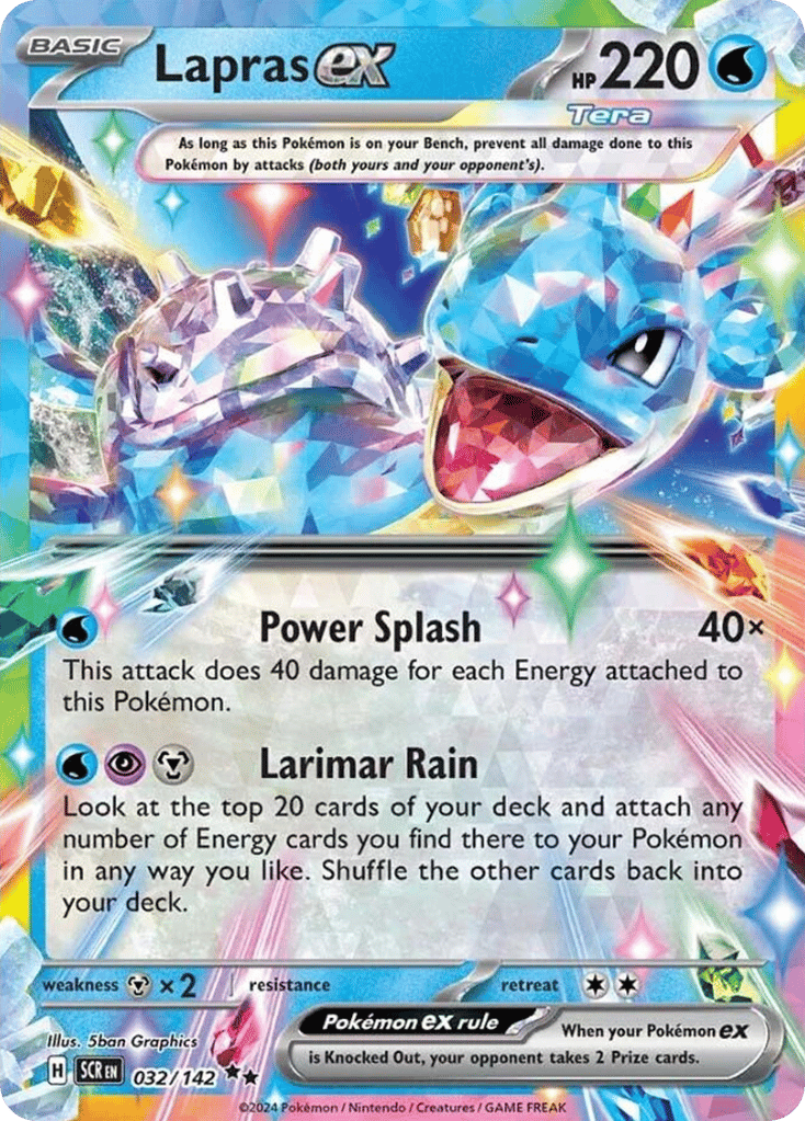 Lapras ex 032/142 from Pokemon TCG Stellar Crown