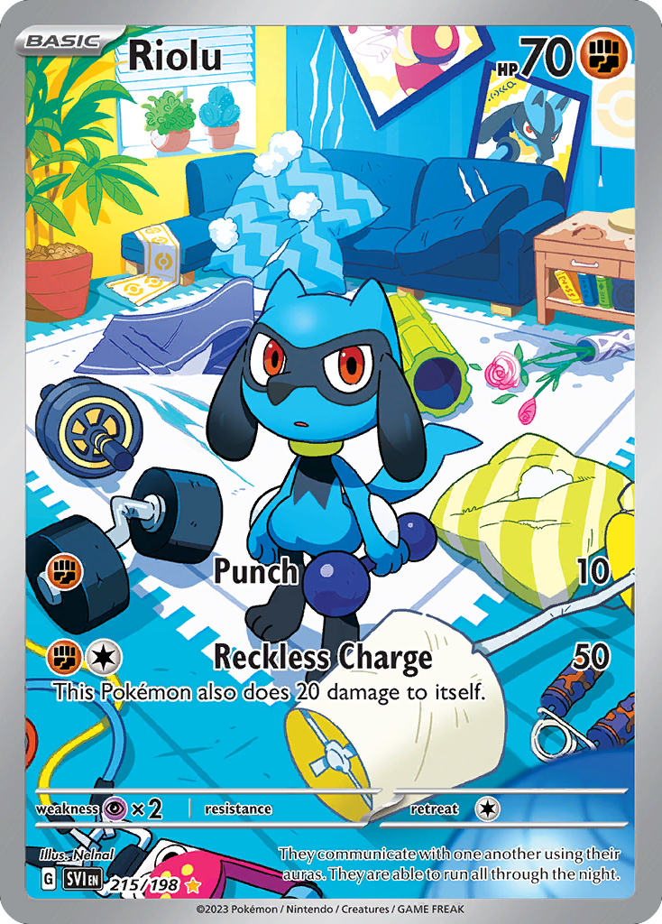 Riolu 215/198 from Pokemon TCG Scarlet & Violet