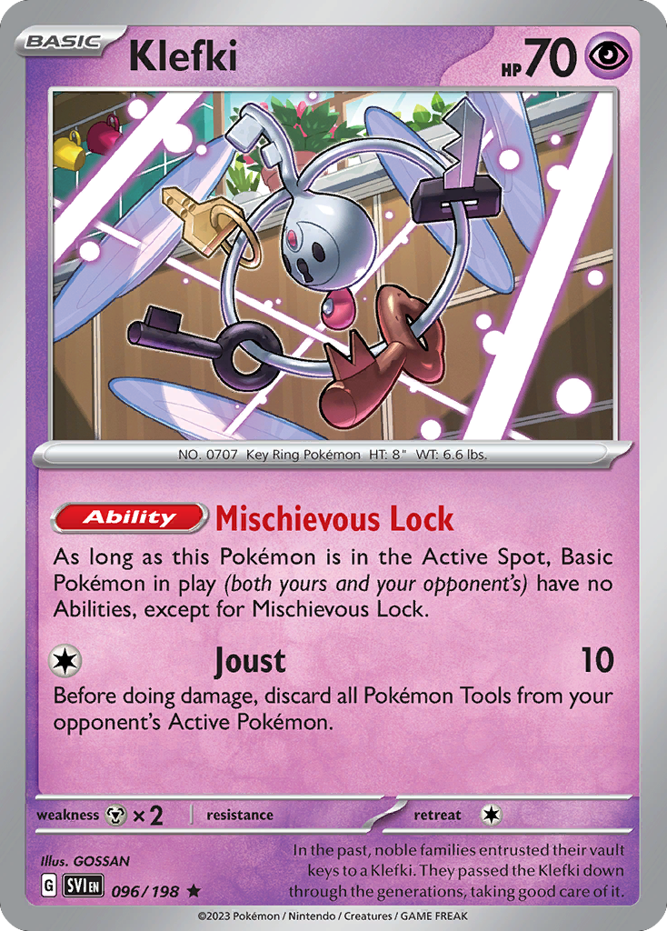 Klefki 096/198 from Pokemon TCG Scarlet & Violet