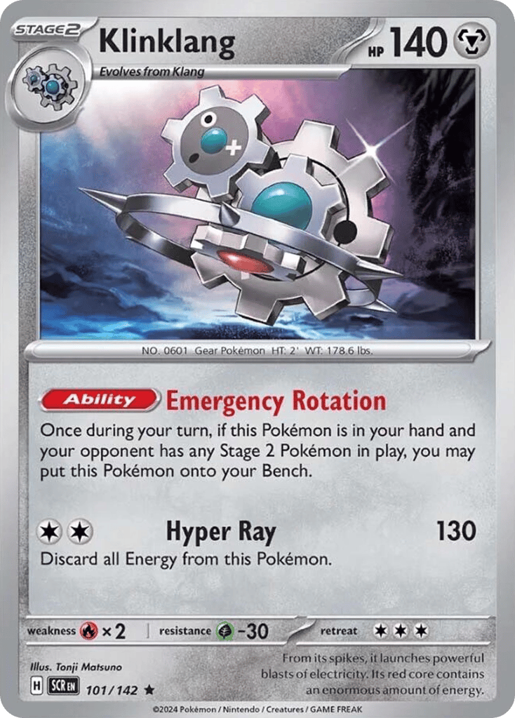 Klinklang 101/142 from Pokemon TCG Stellar Crown