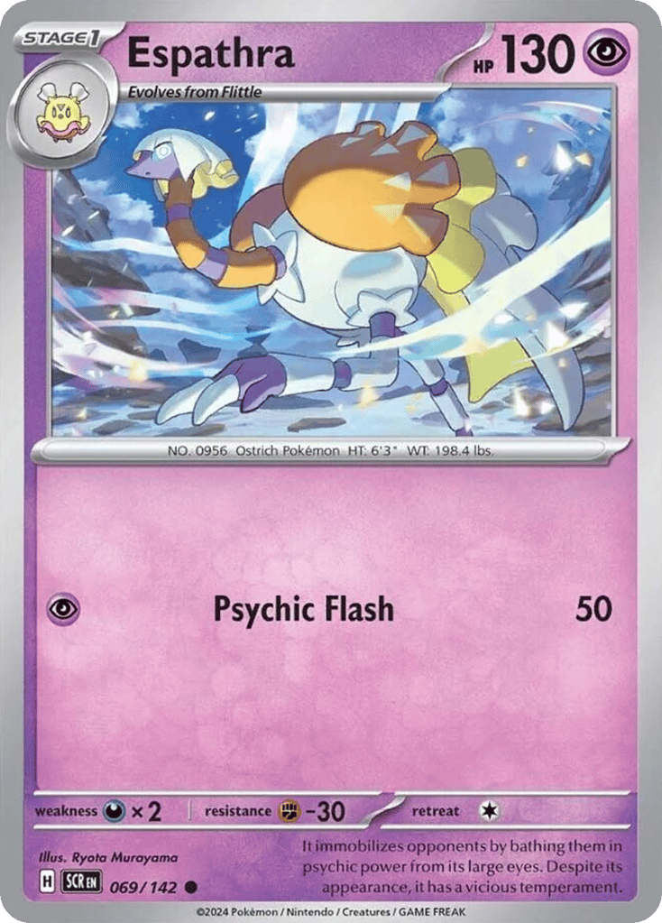 Espathra 069/142 from Pokemon TCG Stellar Crown