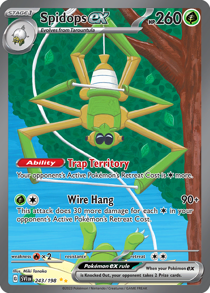 Spidops ex 243/198 from Pokemon TCG Scarlet & Violet