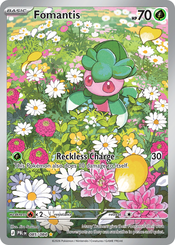 Fomantis 085/084 from Pokemon TCG Pitch Black