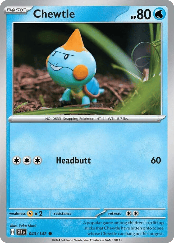 Chewtle 043/142 from Pokemon TCG Stellar Crown