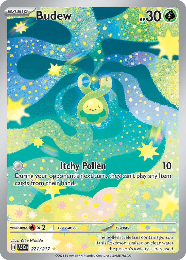 Budew 221/217 from Pokemon TCG Ascended Heroes