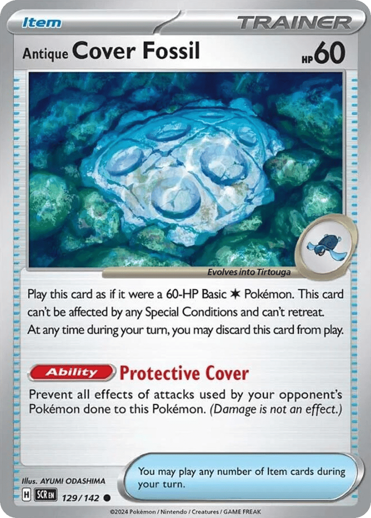 Antique Cover Fossil 129/142 from Pokemon TCG Stellar Crown