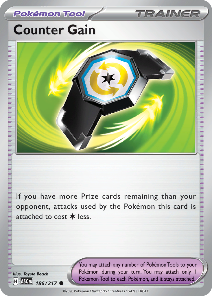 Counter Gain 186/217 from Pokemon TCG Ascended Heroes