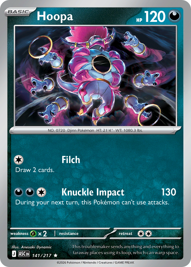 Hoopa 141/217 from Pokemon TCG Ascended Heroes