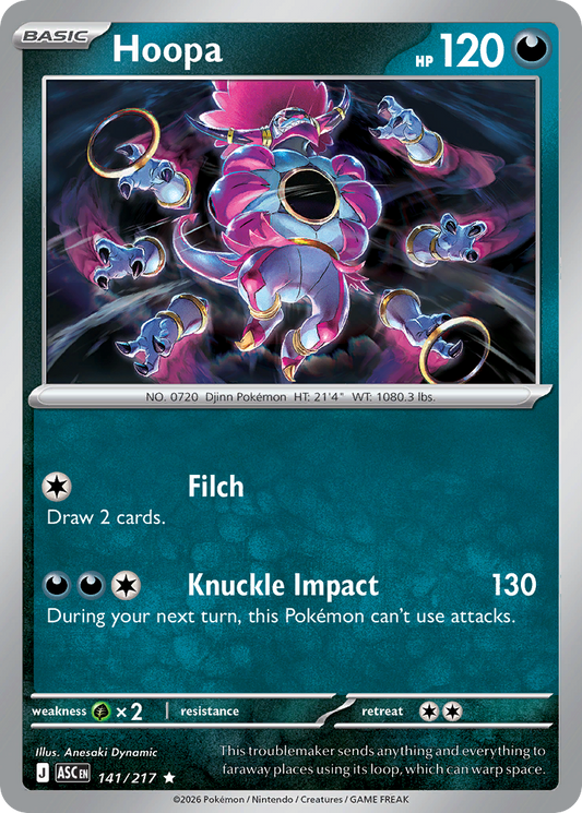 Hoopa 141/217 from Pokemon TCG Ascended Heroes