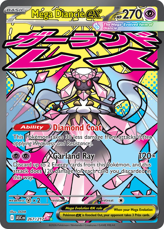 Mega Diancie ex 267/217 from Pokemon TCG Ascended Heroes