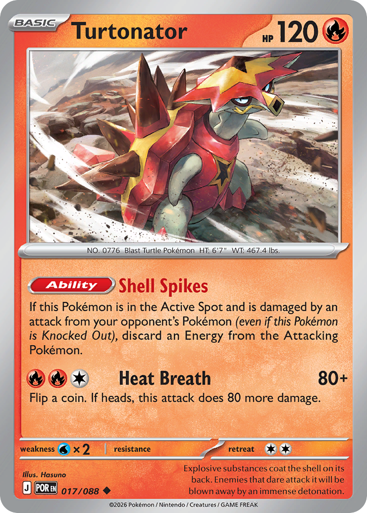 Turtonator 017/088 from Pokemon TCG Perfect Order