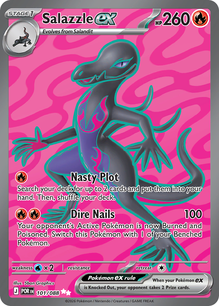Salazzle ex 101/088 from Pokemon TCG Perfect Order