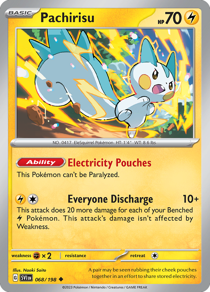 Pachirisu 068/198 from Pokemon TCG Scarlet & Violet