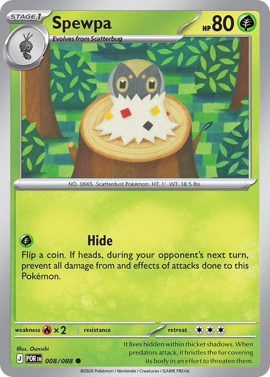 Spewpa 008/088 from Pokemon TCG Perfect Order