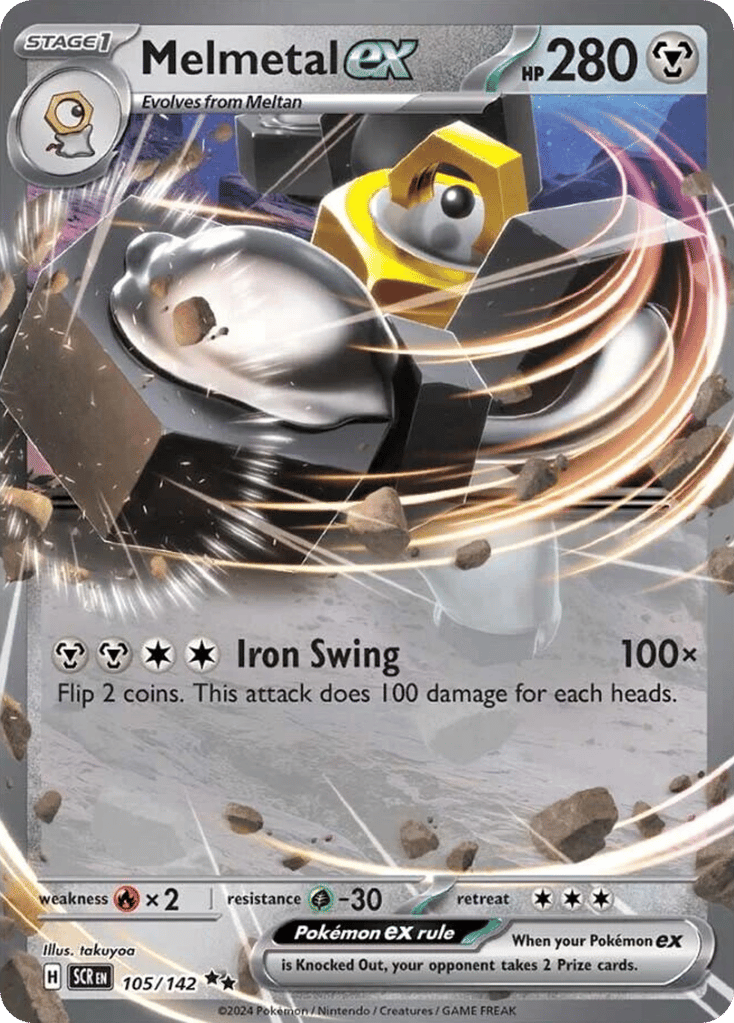 Melmetal ex 105/142 from Pokemon TCG Stellar Crown