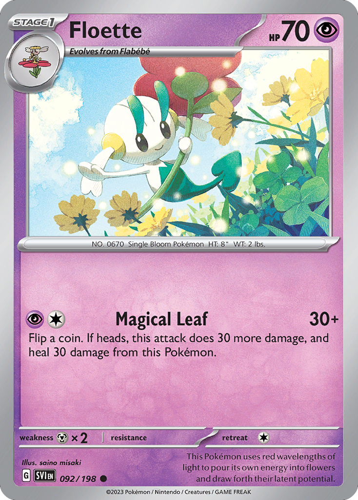 Floette 092/198 from Pokemon TCG Scarlet & Violet