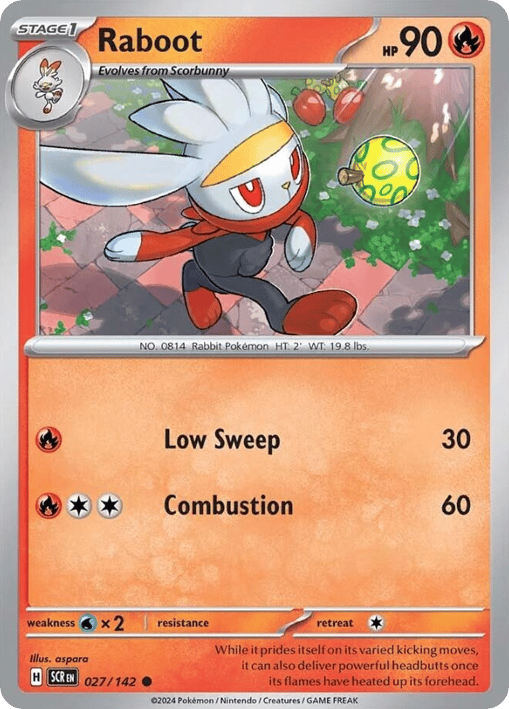 Raboot 027/142 from Pokemon TCG Stellar Crown