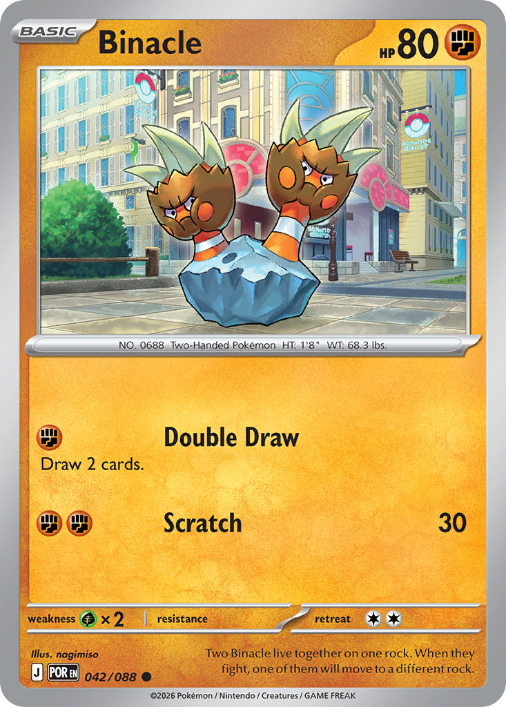 Binacle 042/088 from Pokemon TCG Perfect Order
