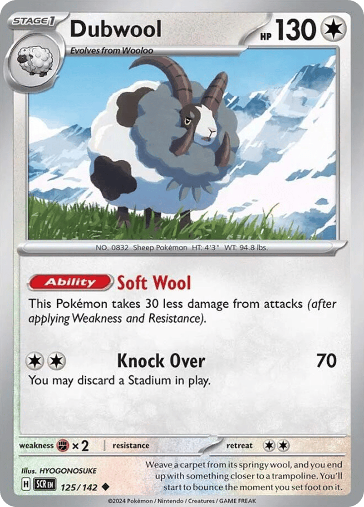 Dubwool 125/142 from Pokemon TCG Stellar Crown