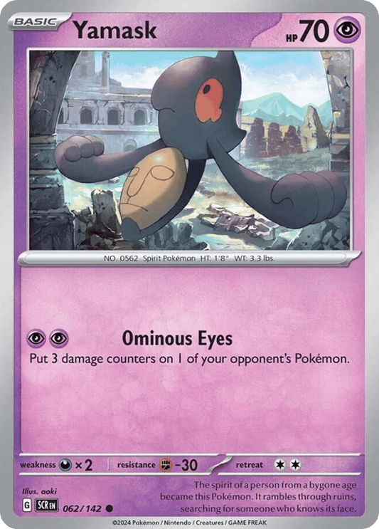 Yamask 062/142 from Pokemon TCG Stellar Crown