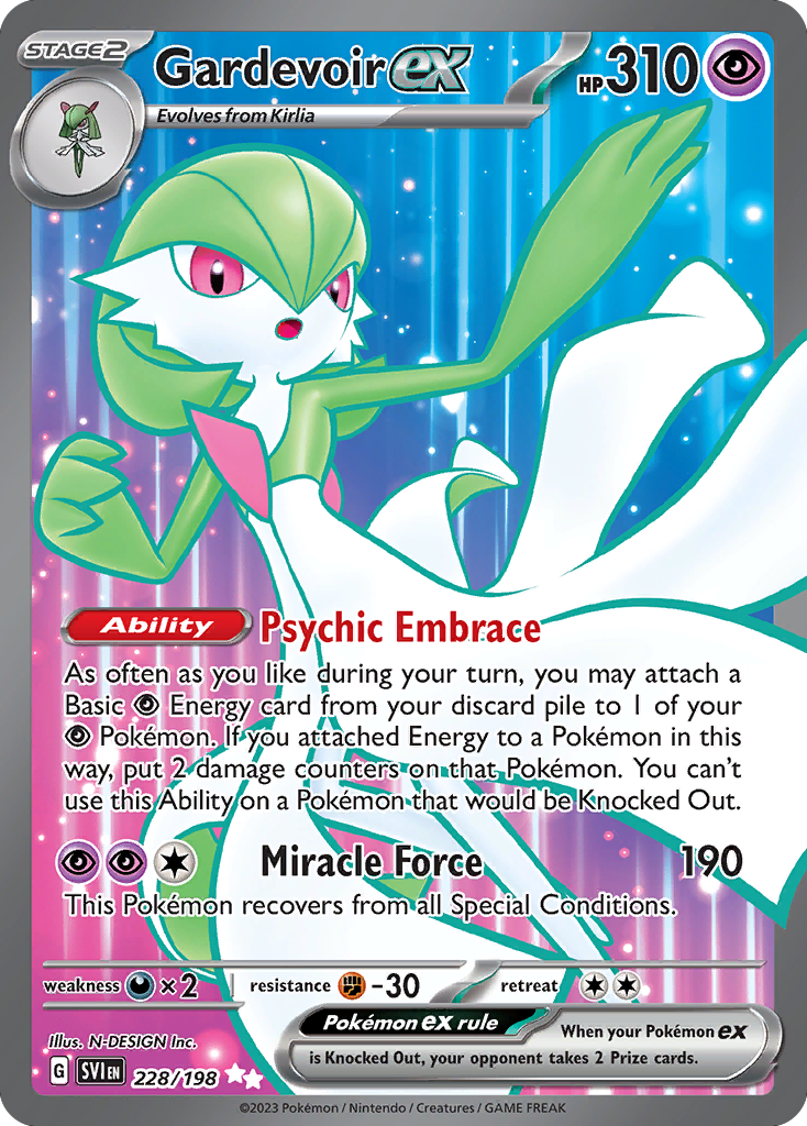 Gardevoir ex 228/198 from Pokemon TCG Scarlet & Violet