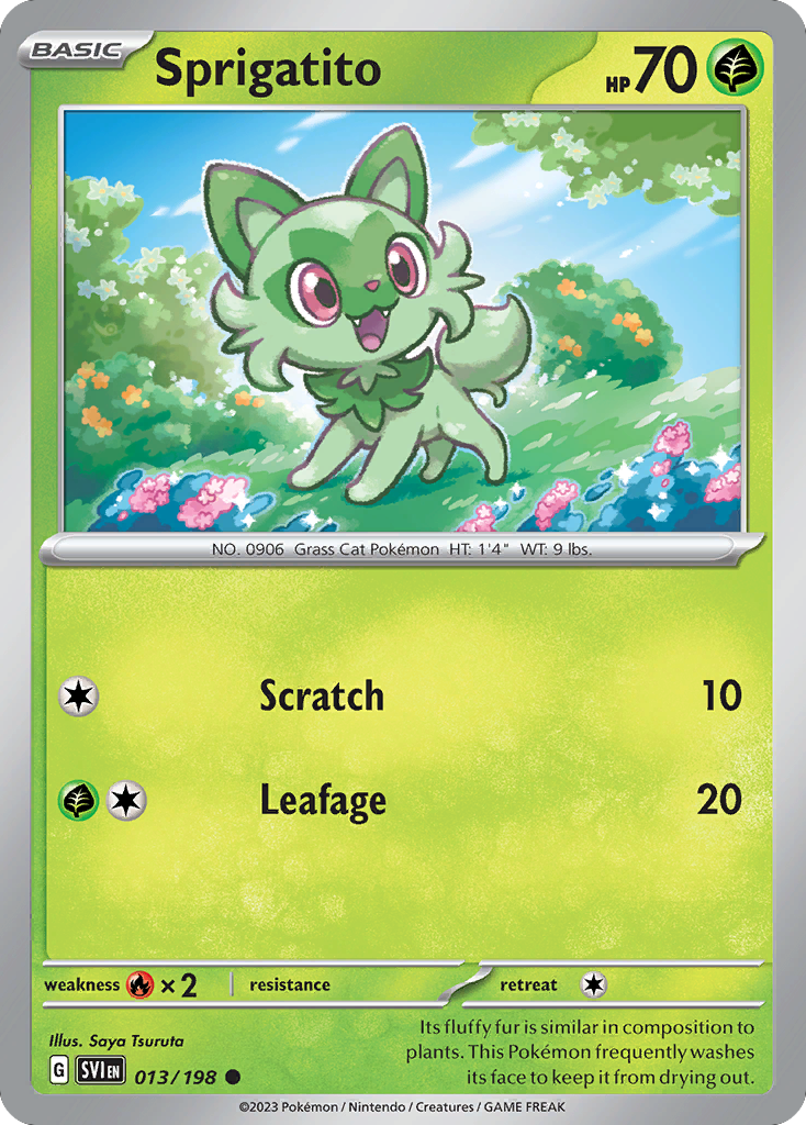 Sprigatito 013/198 from Pokemon TCG Scarlet & Violet
