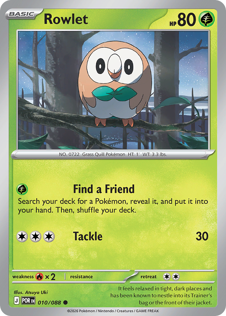 Rowlet 010/088 from Pokemon TCG Perfect Order