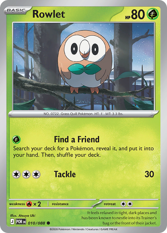 Rowlet 010/088 from Pokemon TCG Perfect Order