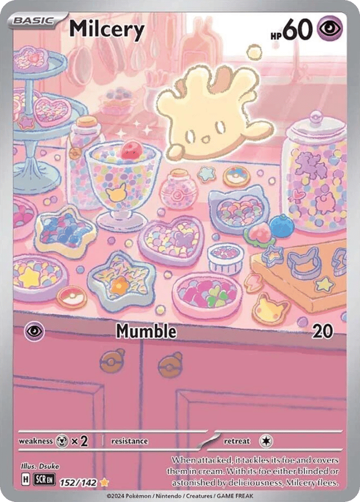 Milcery 152/142 from Pokemon TCG Stellar Crown