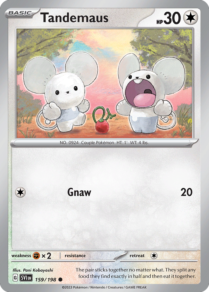 Tandemaus 159/198 from Pokemon TCG Scarlet & Violet