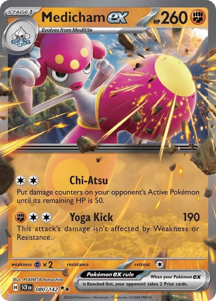 Medicham ex 080/142 from Pokemon TCG Stellar Crown