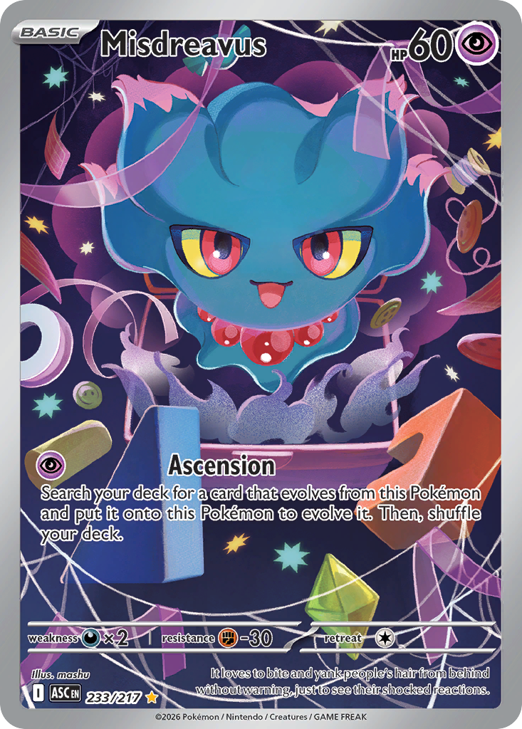 Misdreavus 233/217 from Pokemon TCG Ascended Heroes