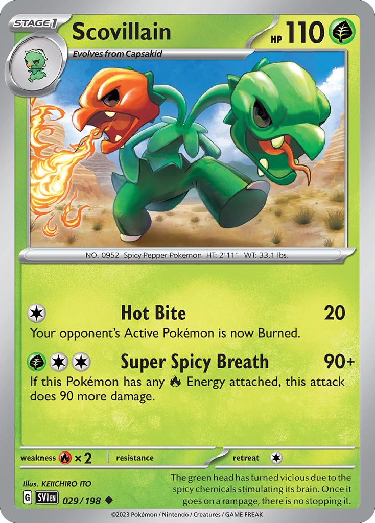 Scovillain 029/198 from Pokemon TCG Scarlet & Violet