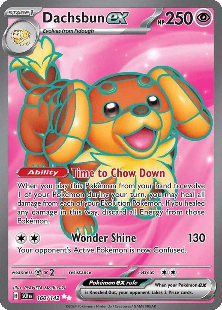 Dachsbun ex 160/142 from Pokemon TCG Stellar Crown