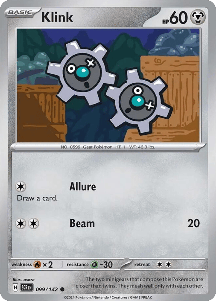 Klink 099/142 from Pokemon TCG Stellar Crown