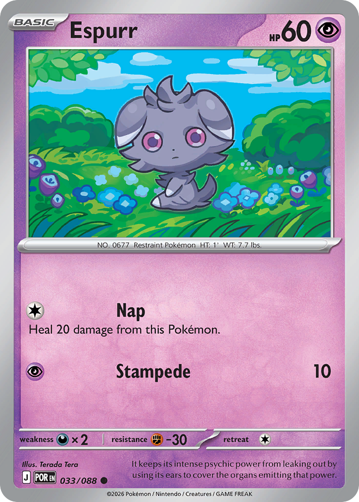 Espurr 033/088 from Pokemon TCG Perfect Order