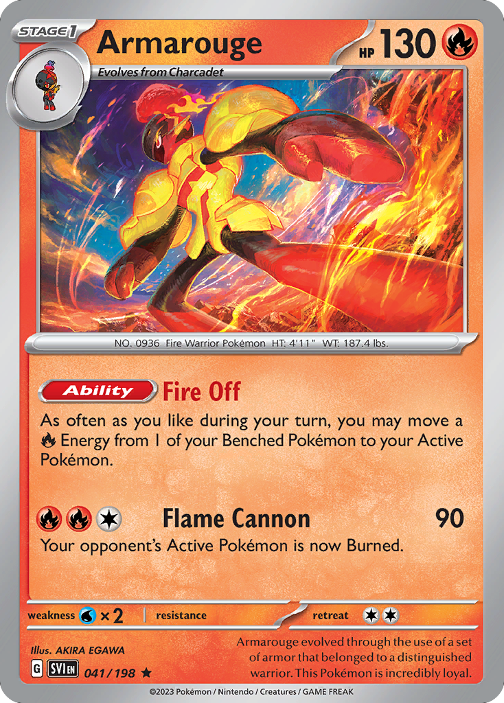 Armarouge 041/198 from Pokemon TCG Scarlet & Violet