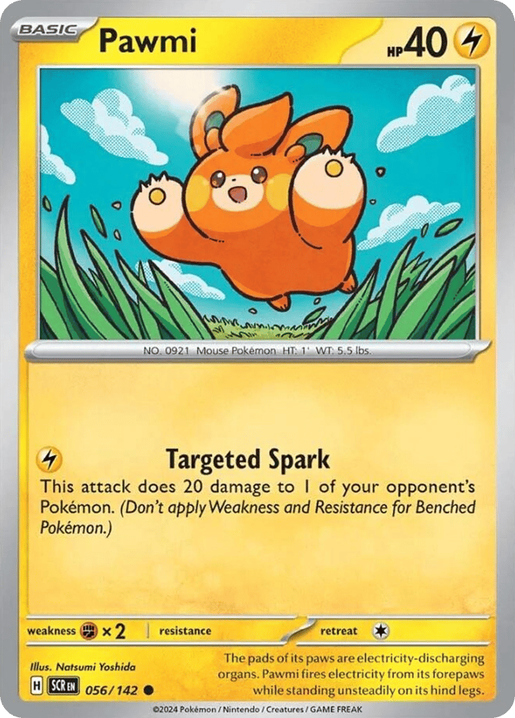 Pawmi 056/142 from Pokemon TCG Stellar Crown