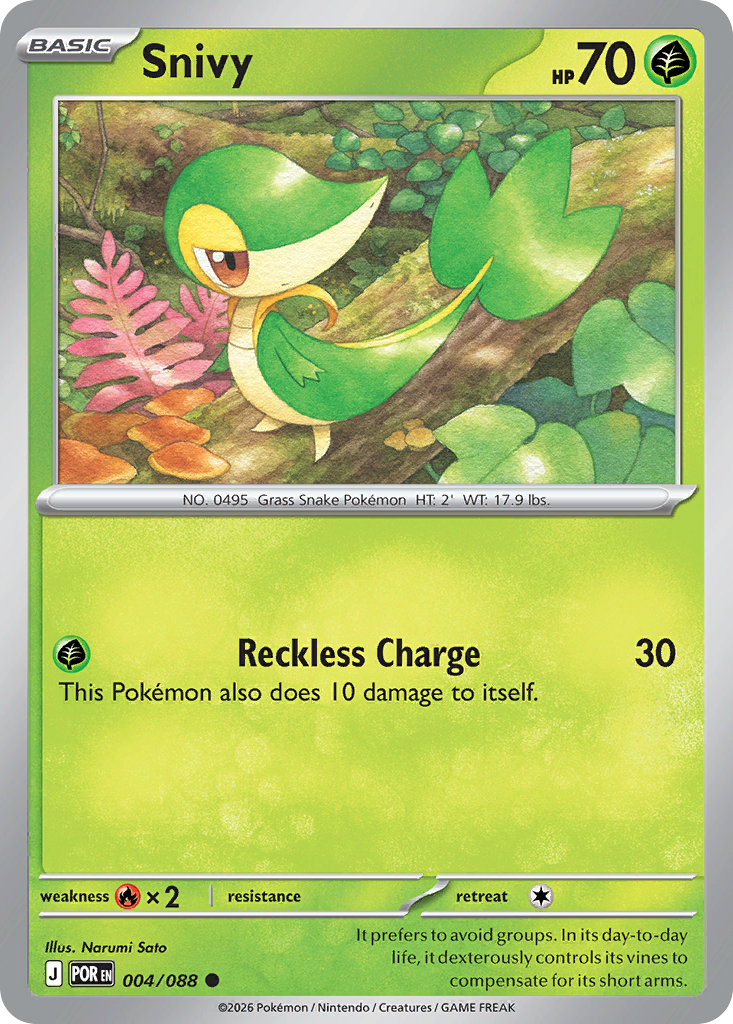 Snivy 004/088 from Pokemon TCG Perfect Order