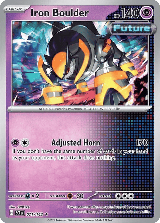 Iron Boulder 071/142 from Pokemon TCG Stellar Crown