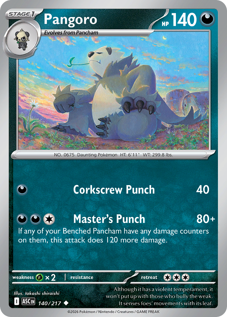 Pangoro 140/217 from Pokemon TCG Ascended Heroes
