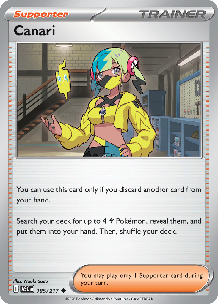 Canari 185/217 from Pokemon TCG Ascended Heroes
